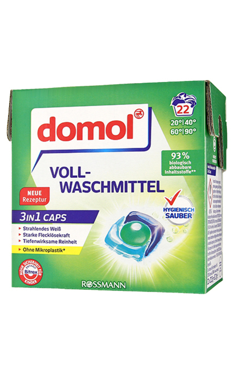 DOMOL DOMOL Universal 3in1 gela kapsulas veļas mazgāšanai, 22gab. 22 gab.