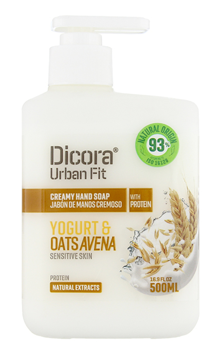 DICORA DICORA Yogurt&Oats Avena krēmveida šķidrās roku ziepes jutīgai ādai, 500ml 500 ml