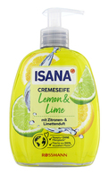 ISANA Lemon&Lime šķidrās krēmziepes, 500ml