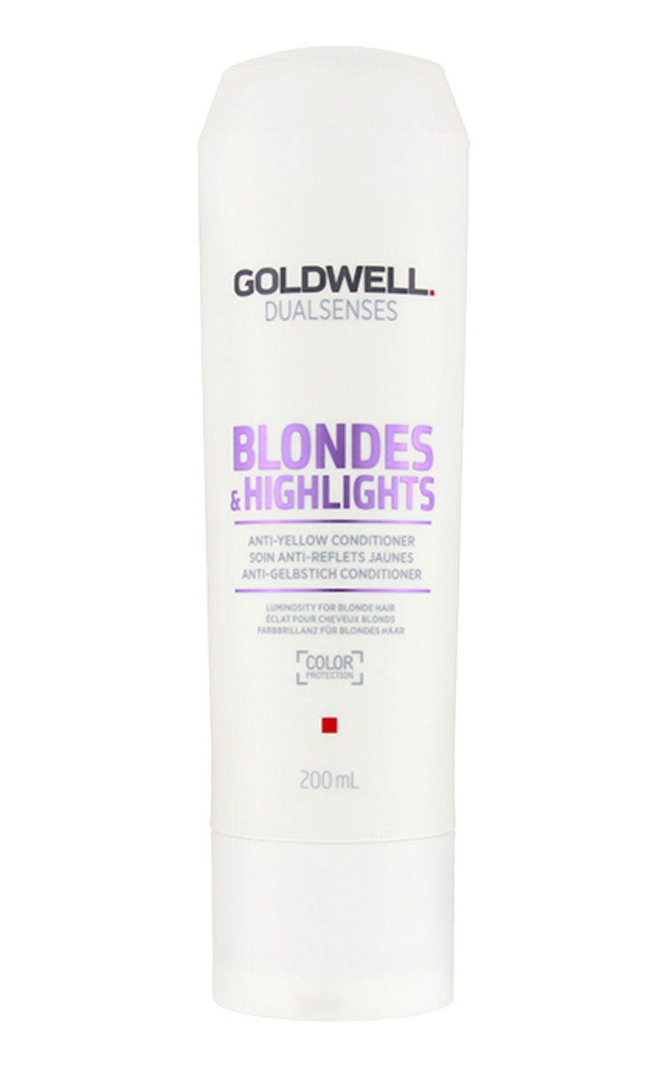 GOLDWELL GOLDWELL Dualsenses Blondes&Highlights kondicionieris blondiem matiem dzelteno toņu neitralizēšanai, 200ml 200 ml