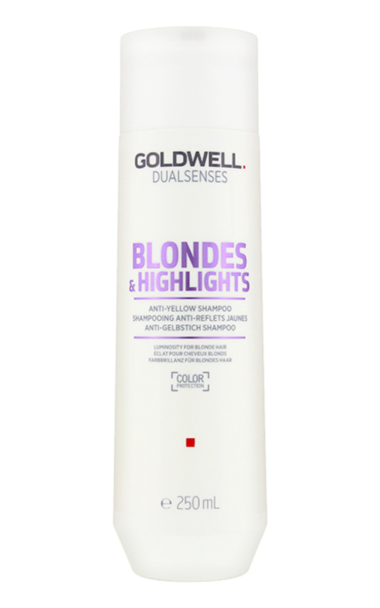 GOLDWELL GOLDWELL Dualsenses Blondes&Highlights šampūns blondiem matiem dzelteno toņu neitralizēšanai, 250ml 250 ml