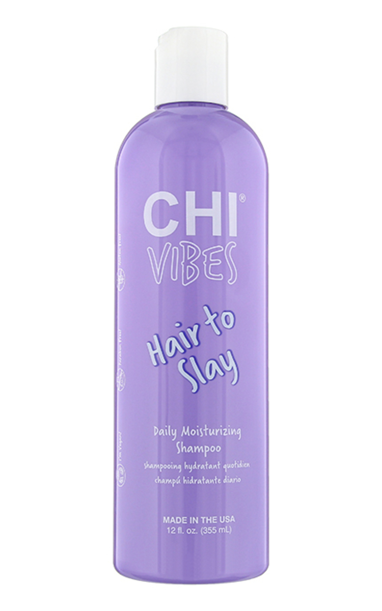 CHI LUXURY CHI VIBES Hair to Slay Daily Moisturizing mitrinošs šampūns pret matu galu šķelšanos, 355ml 355 ml