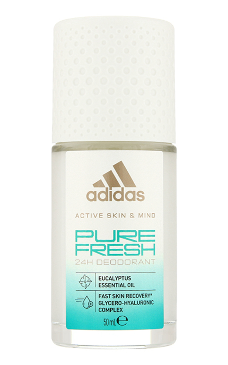 ADIDAS ADIDAS Pure Fresh 24H dezodorants-rullītis Unisex, 50ml 50 ml