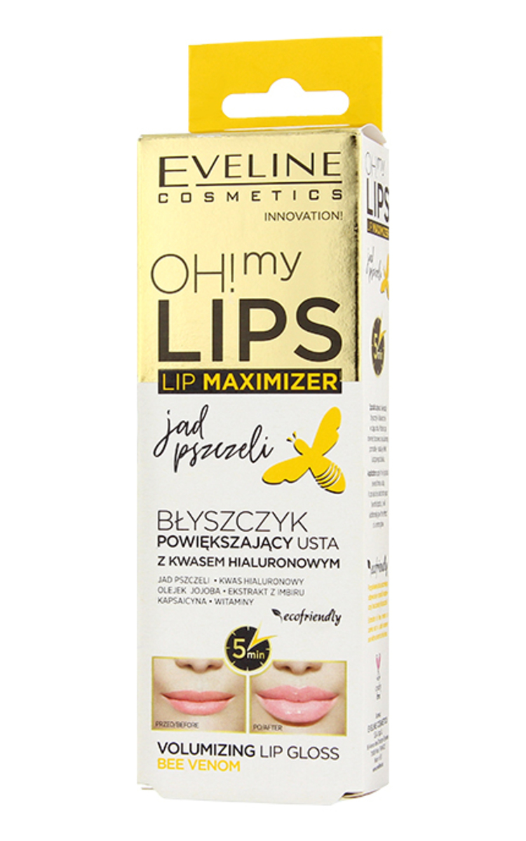 EVELINE EVELINE Oh! My Lips Maximizer apjomu palielinošs lūpu spīdums, 4,5ml 1 gab.