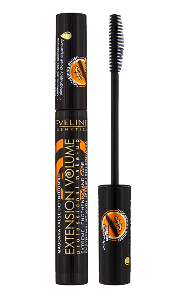 EVELINE EVELINE Extension Volume Lenght&Thickening skropstu tuša, 10ml Ultra Black