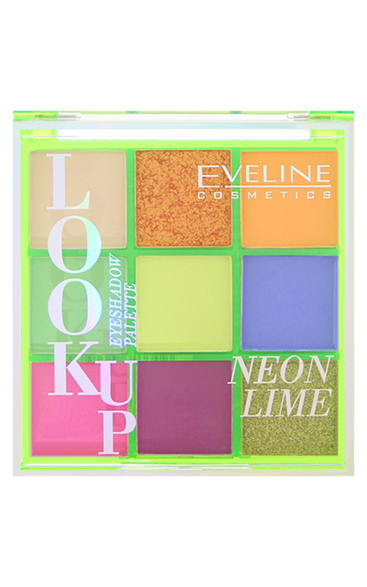 EVELINE EVELINE Look Up Lime acu ēnu palete, 9 krāsas, 10,8g 1 gab.