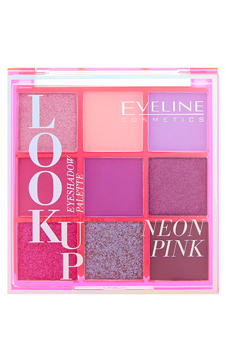 EVELINE EVELINE Look Up Pink acu ēnu palete, 9 krāsas, 10,8g 1 gab.