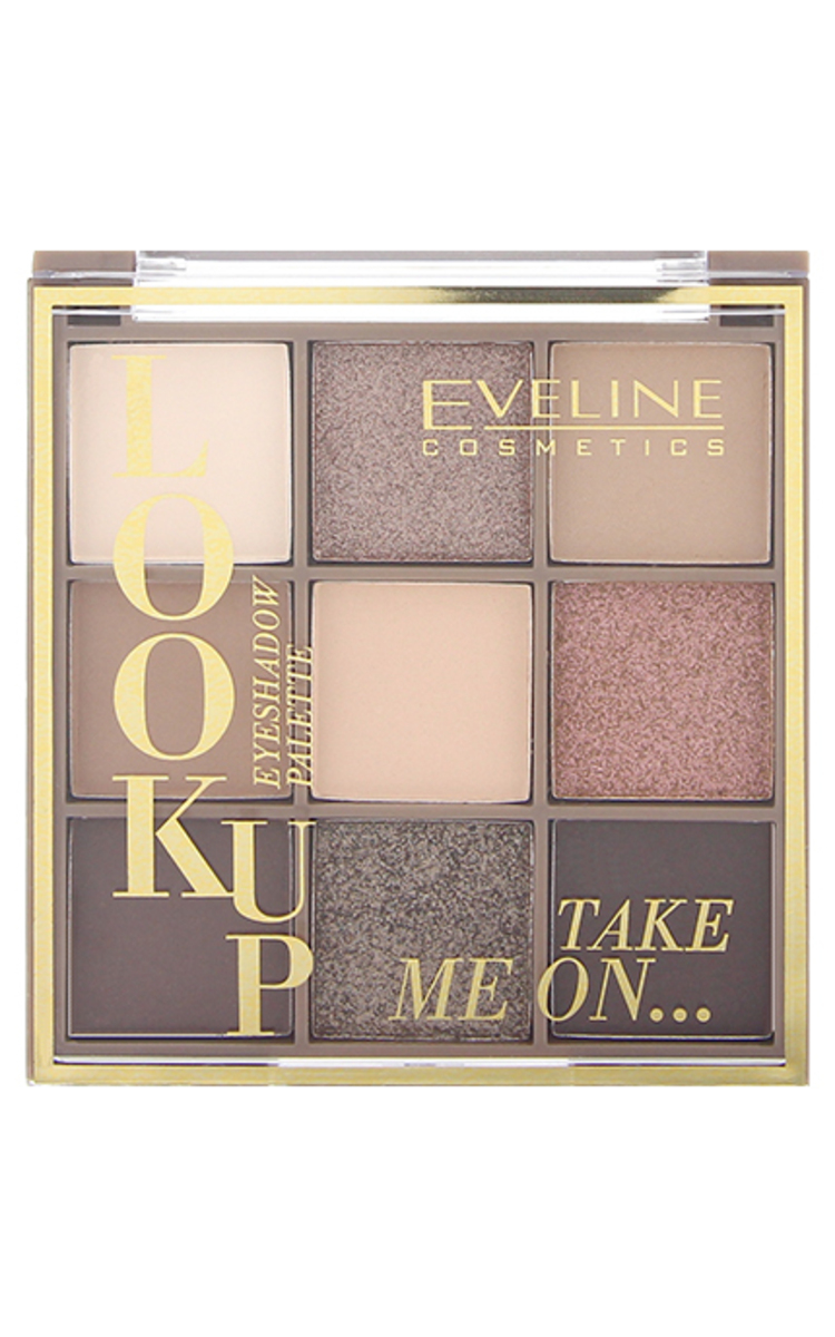 EVELINE EVELINE Look Up Take Me On палитра теней для век, 9 цветов, 10,8г 1 шт