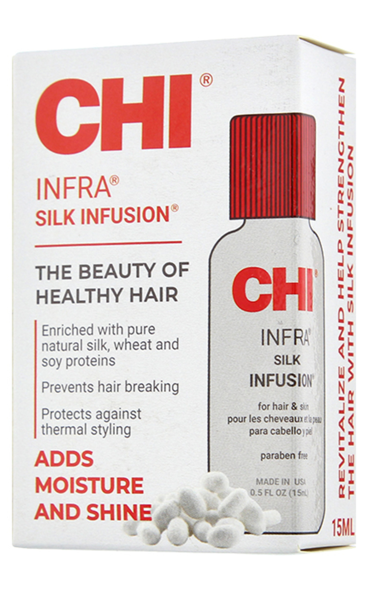 CHI LUXURY CHI Infra Silk Infusion® atjaunojošs zīda komplekss matiem, 15ml 15 ml