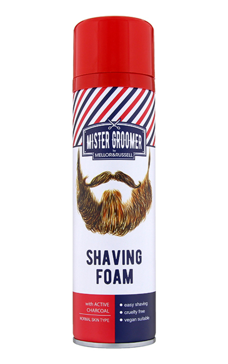 MISTER GROOMER Skūšanās putas ar ogli, 250ml