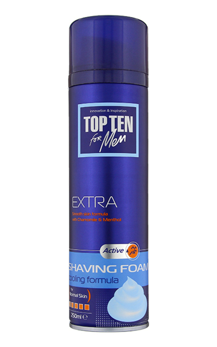 TOP TEN Extra skūšanās putas, 250ml