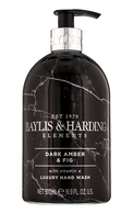 BAYLIS&HARDING Elements Dark Amber&Fig šķidrās roku ziepes, 500ml