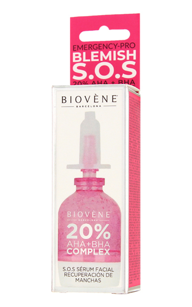 BIOVENE BIOVENE Blemish S.O.S 20% AHA+BHA Complex serums sejai, 10ml 10 ml