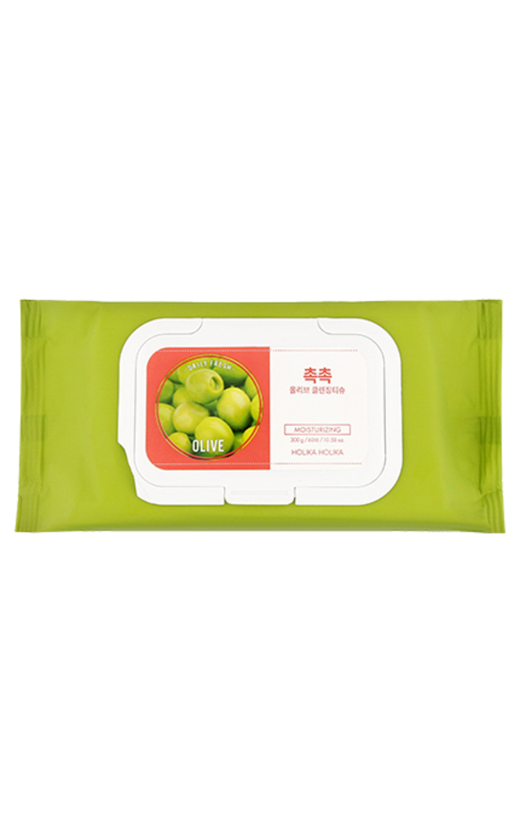 HOLIKA HOLIKA HOLIKA HOLIKA Daily Fresh Olive attīrošās salvetes ar olīveļļu, 300g 300 g