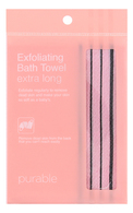 PURABLE Exfoliating Bath Towel muguras pīlinga dvielis, extra long, 1gab.