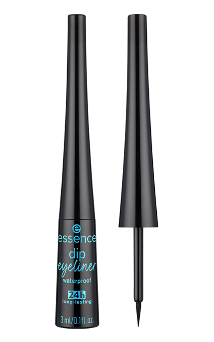 ESSENCE ESSENCE Dip Eyeliner 24h Waterproof лайнер для глаз, 01 Black, 3мл Ultra Black