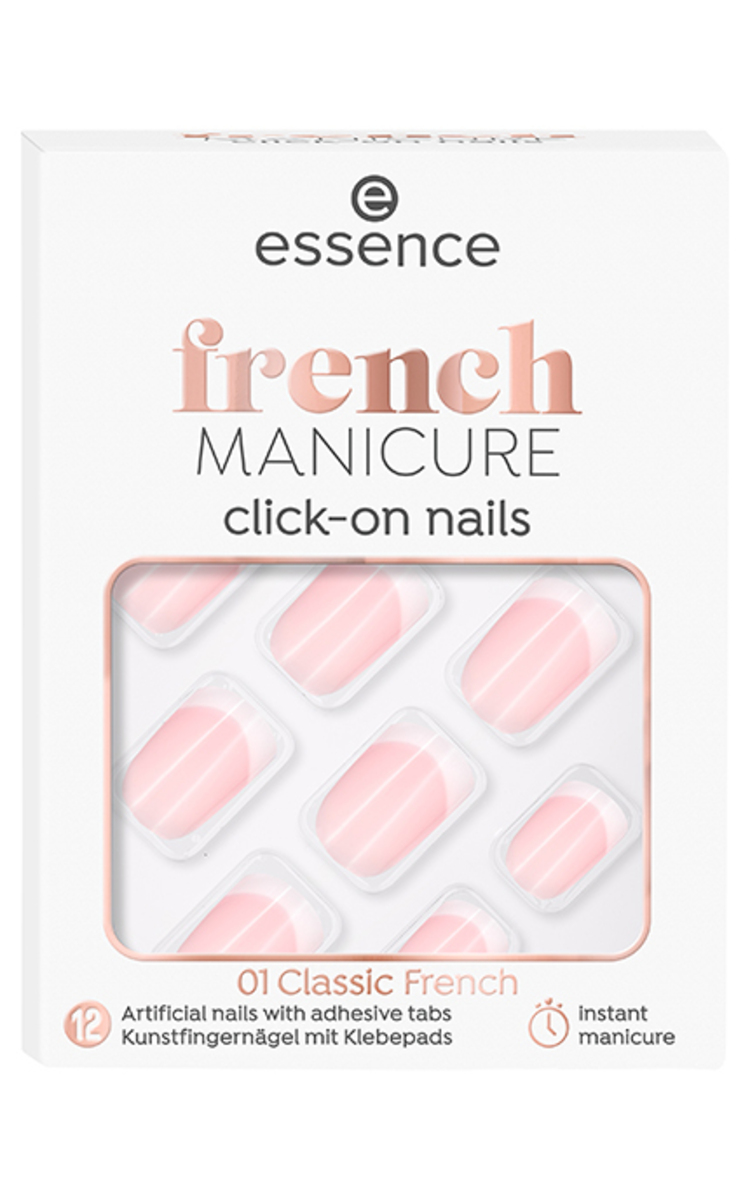 ESSENCE ESSENCE Click-On накладные ногти для французского маникюра, 12шт. 12 шт