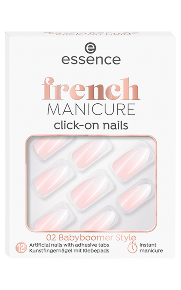 ESSENCE ESSENCE Click-On накладные ногти для французского маникюра, 12шт. 12 шт