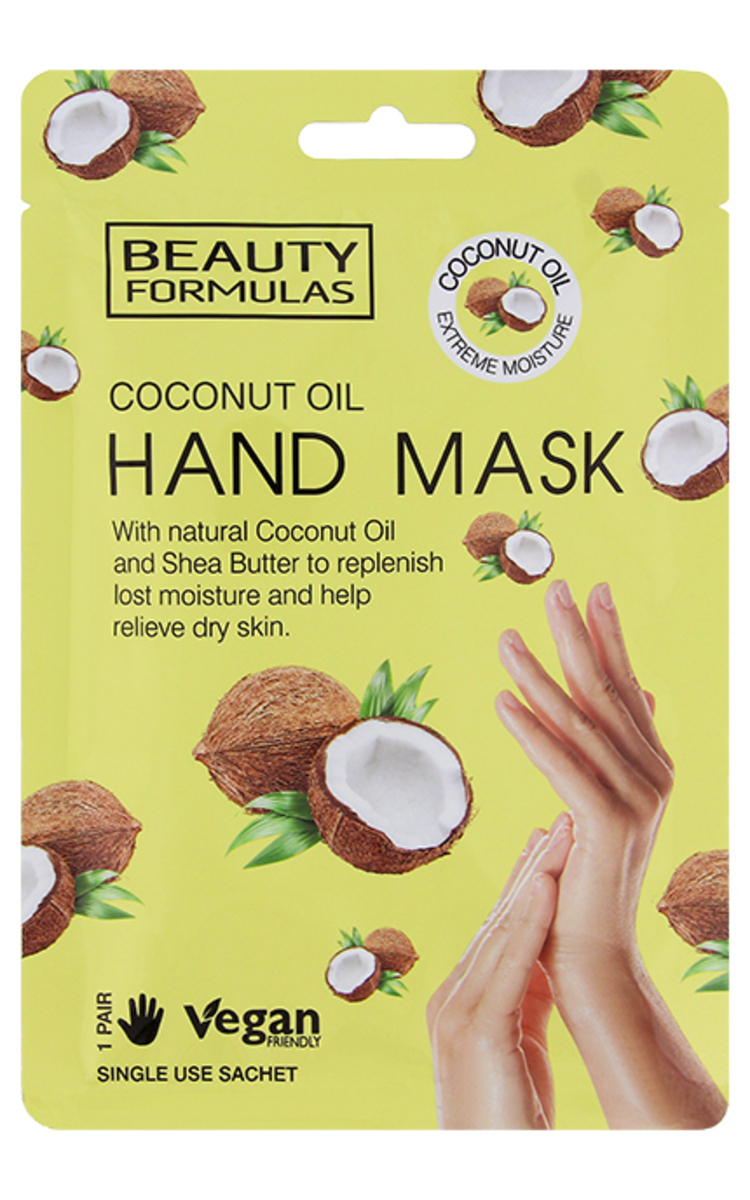 BEAUTY FORMULAS BEAUTY FORMULAS Coconut Oil mitrinoša maska rokām, 1pāris 2 gab.