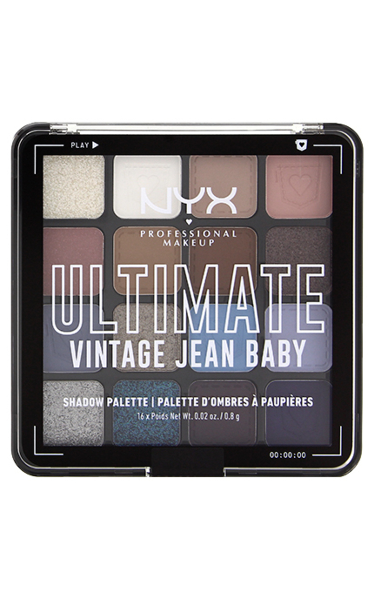 NYX PROFESSIONAL MAKEUP NYX PROFESSIONAL MAKEUP Ultimate Vintage Jean Baby палетка теней для век, 16x0.8г 1 шт