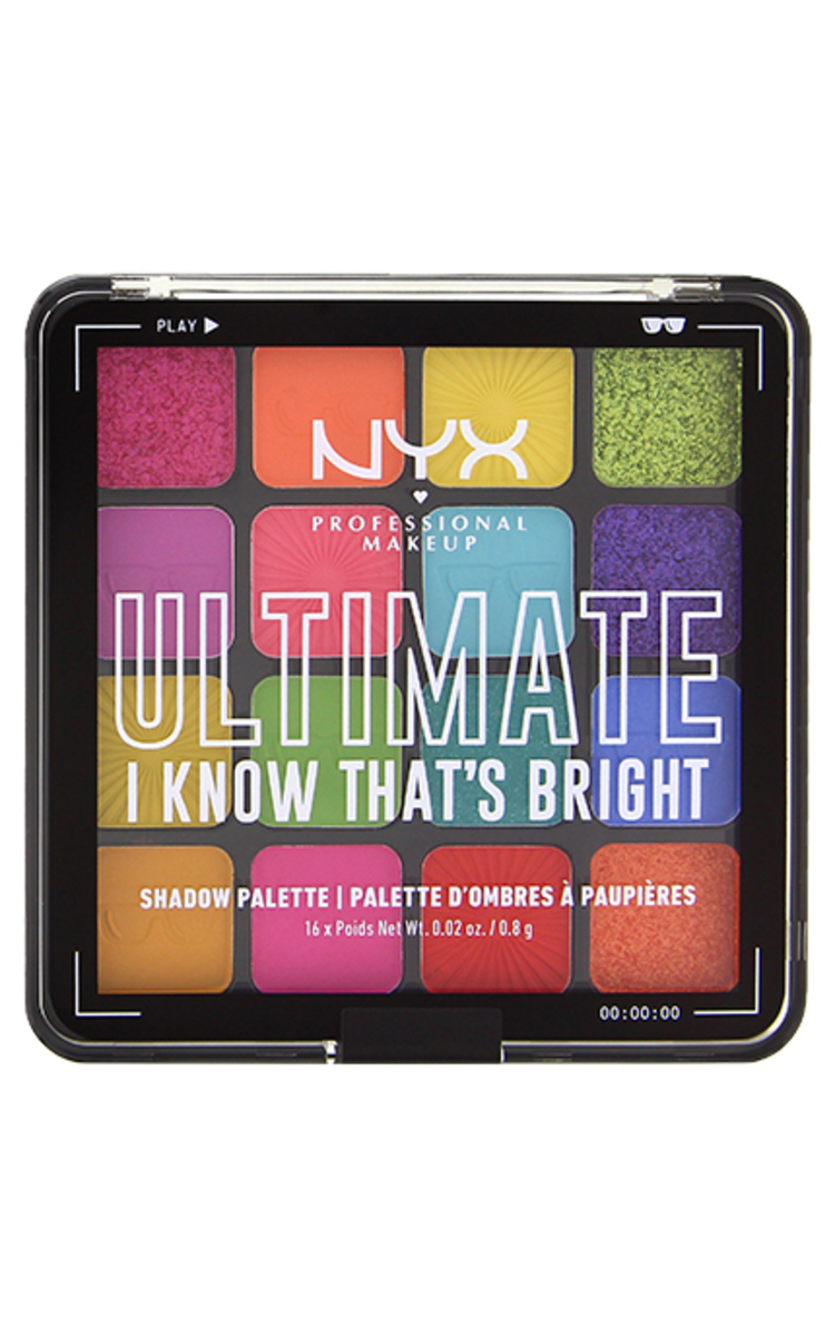 NYX PROFESSIONAL MAKEUP NYX PROFESSIONAL MAKEUP Ultimate I Know That's Bright палетка теней для век, 16x0.8г 1 шт