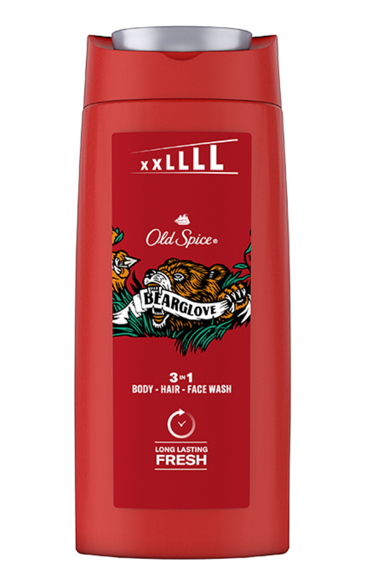 OLD SPICE OLD SPICE Bearglove 3in1 dušas želeja vīriešiem, 675ml 675 ml