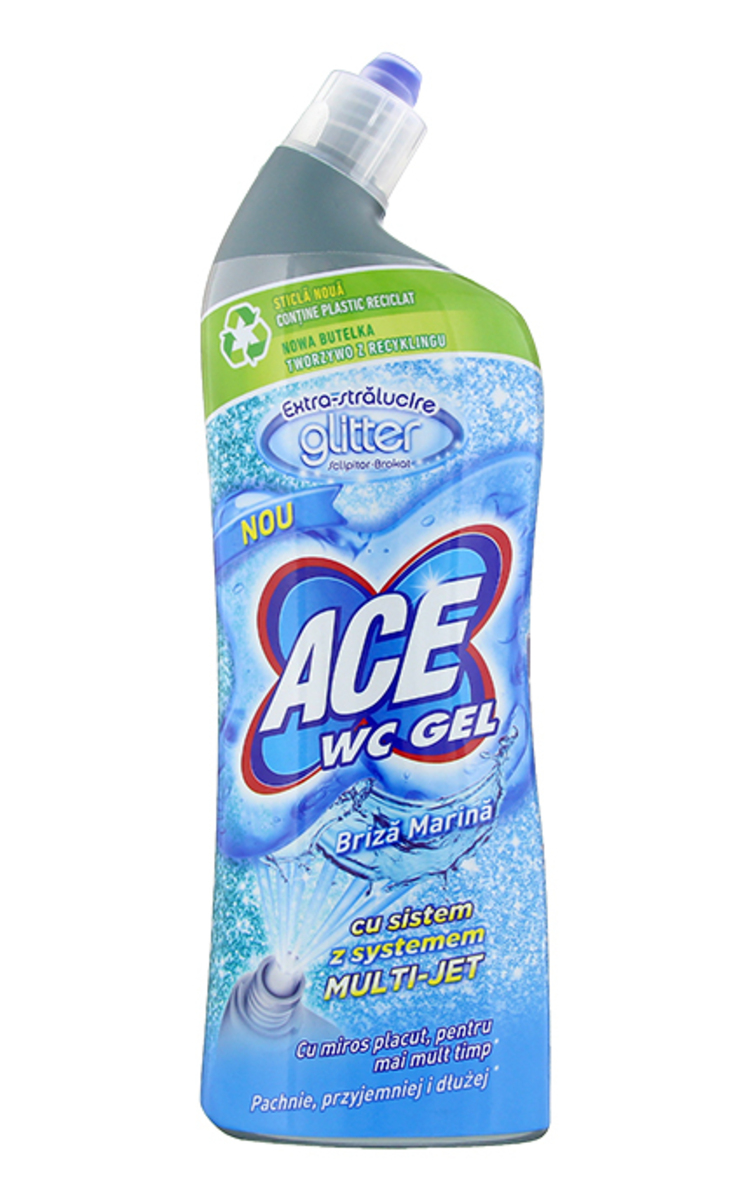 ACE ACE WC Gel Glitter Marine Breeze tualetes tīrīšanas līdzeklis, 700ml 700 ml