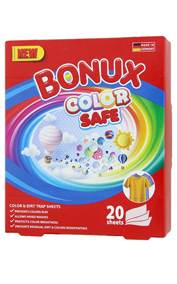 BONUX BONUX Color Safe salvetes pret veļas sakrāsošanos krāsainai veļai, 20gab. 20 gab.