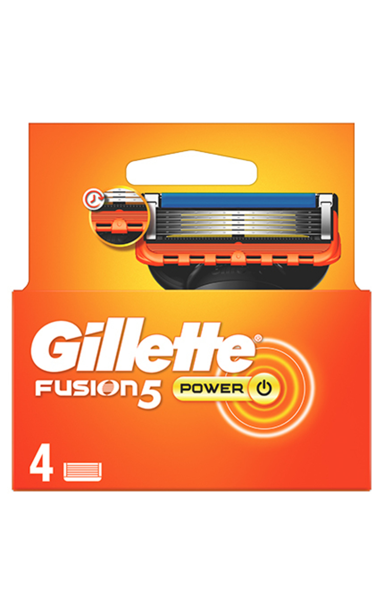 GILLETTE GILLETTE Fusion5 Power сменные кассеты для бритвенного станка. 4шт. 4 шт