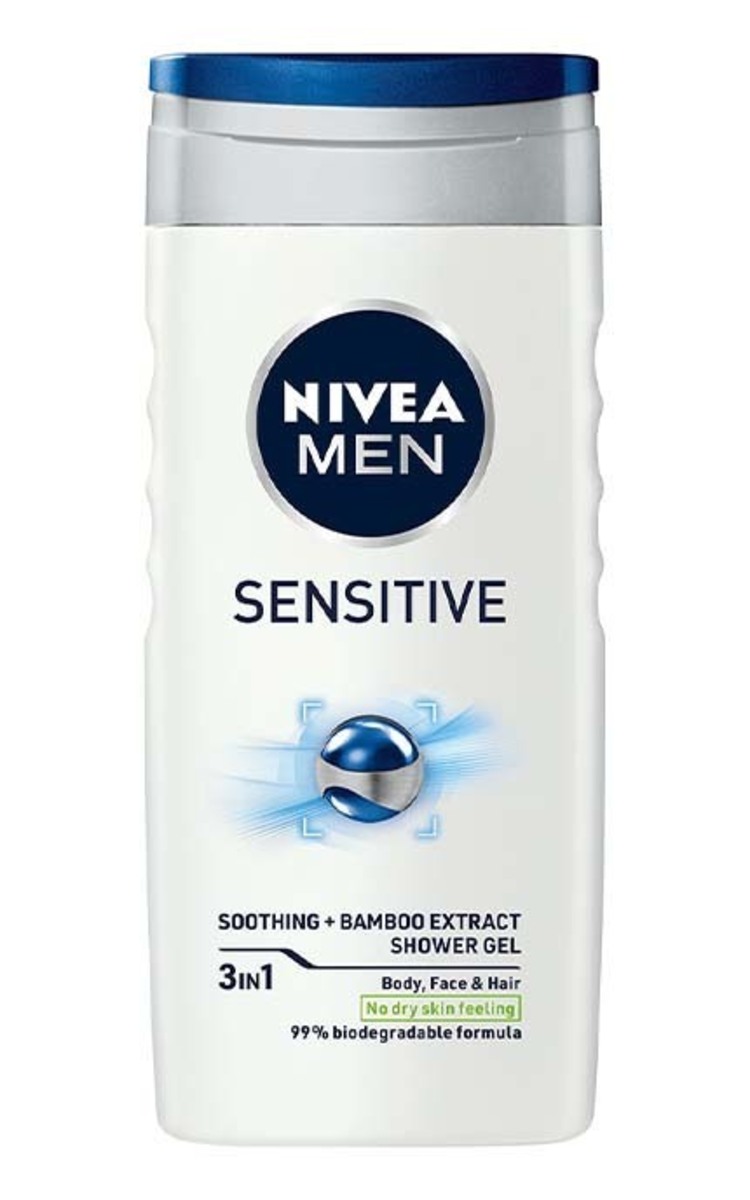 NIVEA MEN NIVEA MEN Sensitive dušas želeja vīriešiem, 250ml 250 ml