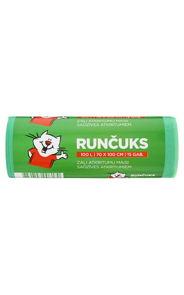 RUNČUKS RUNČUKS Мешки для мусора, 100л, 15шт. 15 шт