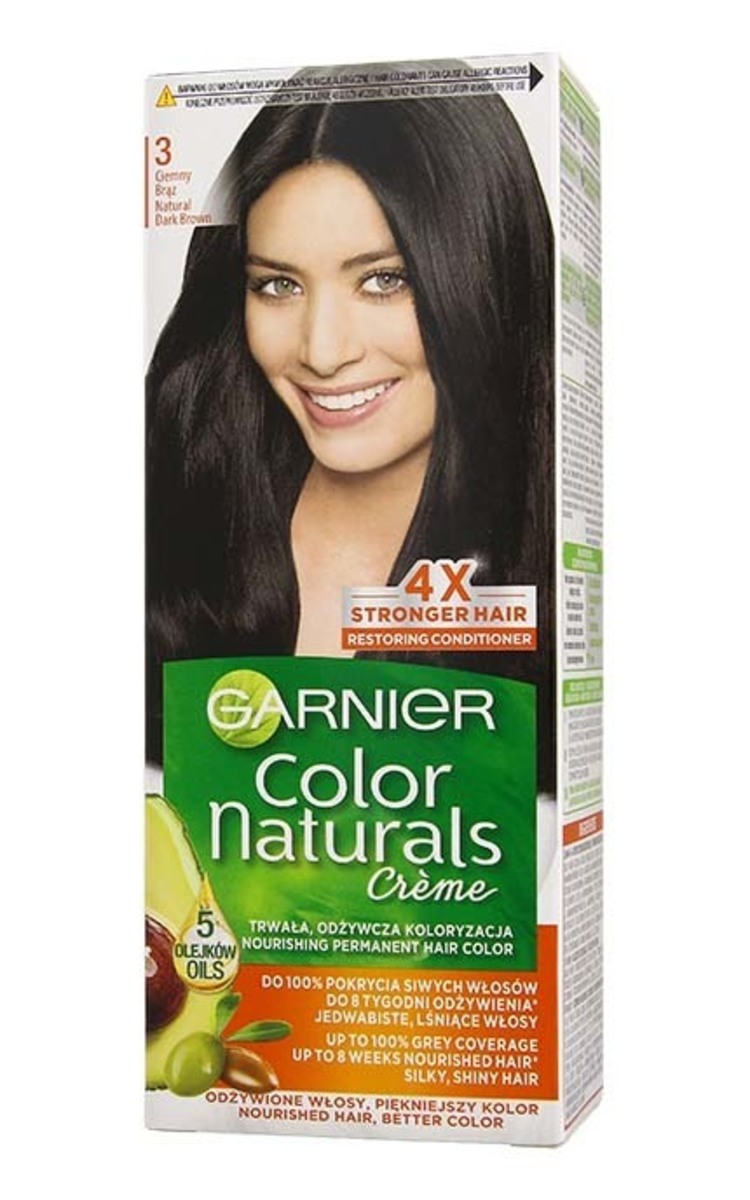 GARNIER COLOR NATURALS GARNIER COLOR NATURALS Краска для волос, 3 Natural Dark Brown 1 шт