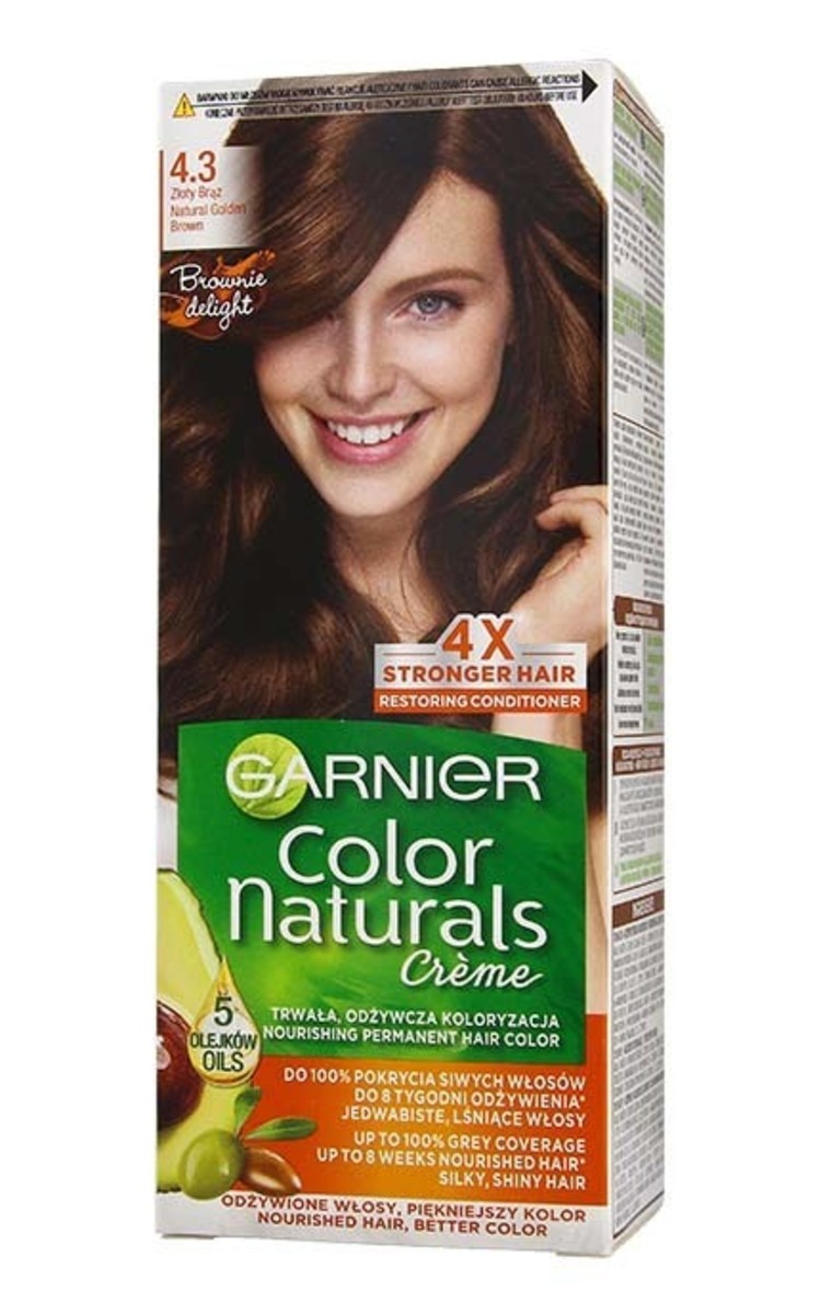 GARNIER COLOR NATURALS GARNIER COLOR NATURALS Краска для волос, 4.3 Natural Golden Brown 1 шт