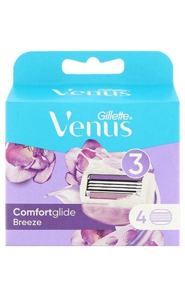 GILLETTE GILLETTE Venus Comfortglide Breeze сменные касеты для бритвы, 4шт. 4 шт