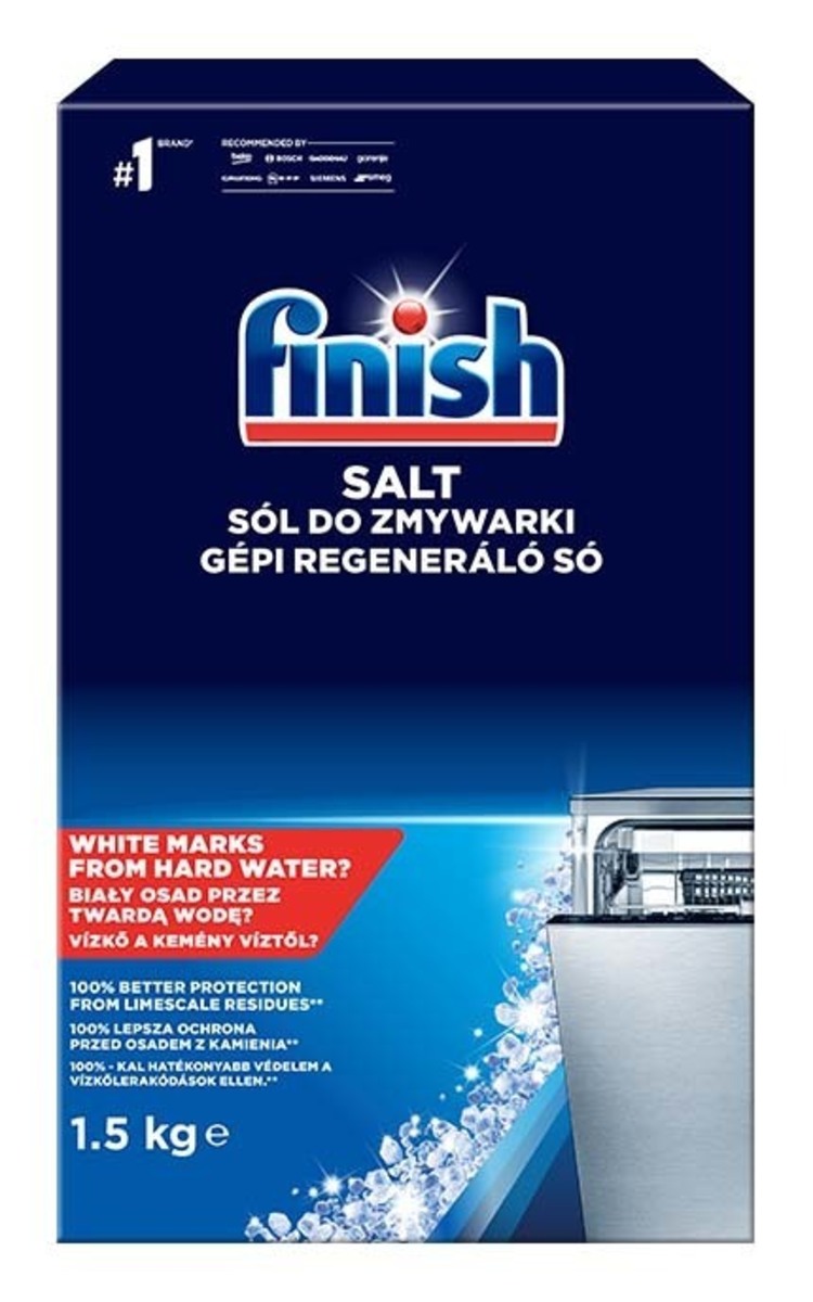 FINISH FINISH Cоль для смягчения воды для посудомоечных машин, 1.5кг 1500 г