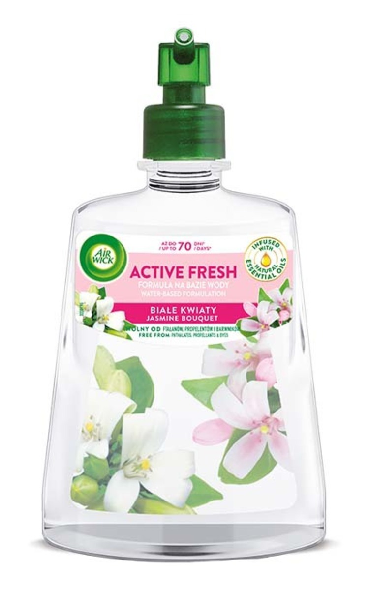 AIR WICK AIR WICK Active Fresh 24/7 Jasmine Bouquet gaisa atsvaidzinātājs, rezerve, 228ml 228 ml