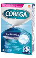 COREGA Bio Таблетки для очищения зубных протезов, 30шт.