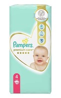 PAMPERS Premium Care Maxi4 подгузники, 9-14кг, 52шт.