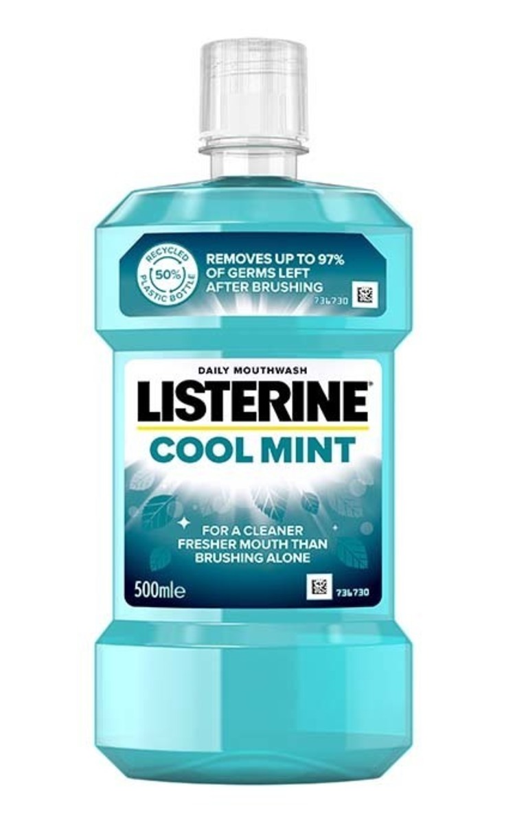 LISTERINE LISTERINE Cool Mint mutes skalošanas līdzeklis, 500ml 500 ml