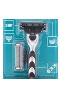 GILLETTE Mach3 мужской бритвенный станок+2 кассеты