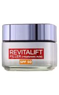 L`OREAL Revitalift Filler intensīvs apjomu atjaunojošs pretnovecošanās krēms ar SPF50, 50ml